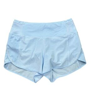 Lululemon Women’s Real Quick Short Perforated 3.5” Size 6 Breezy Light Blue